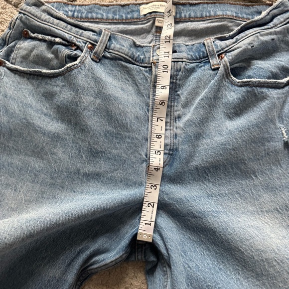 Abercrombie and Fitch jeans 90s baggy low rise high waisted curve love 33 / 16 - Picture 9 of 13